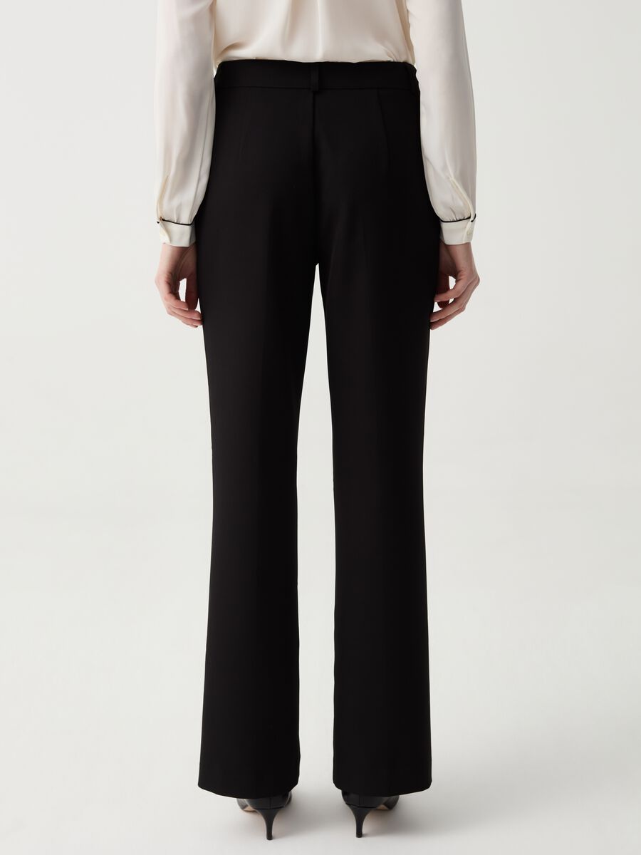 Stretch flare-fit trousers_2