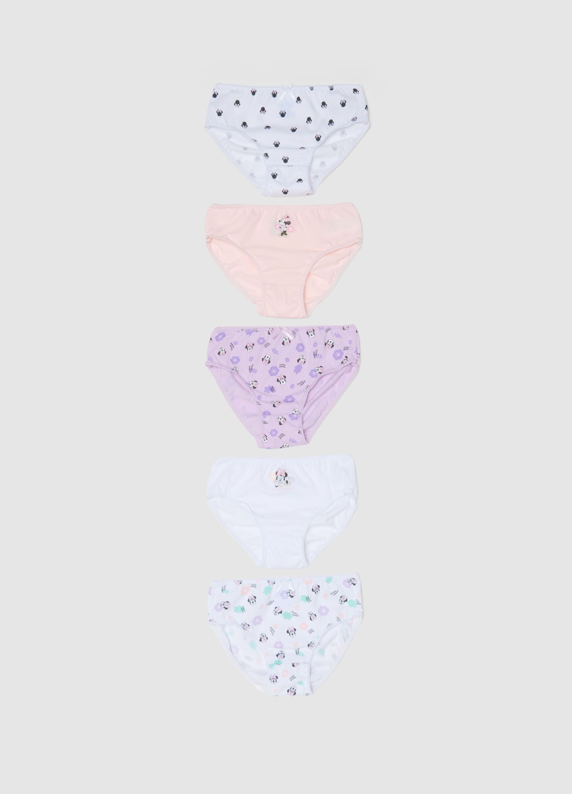 Multipack of multicolour pure cotton regular fit panties for girls