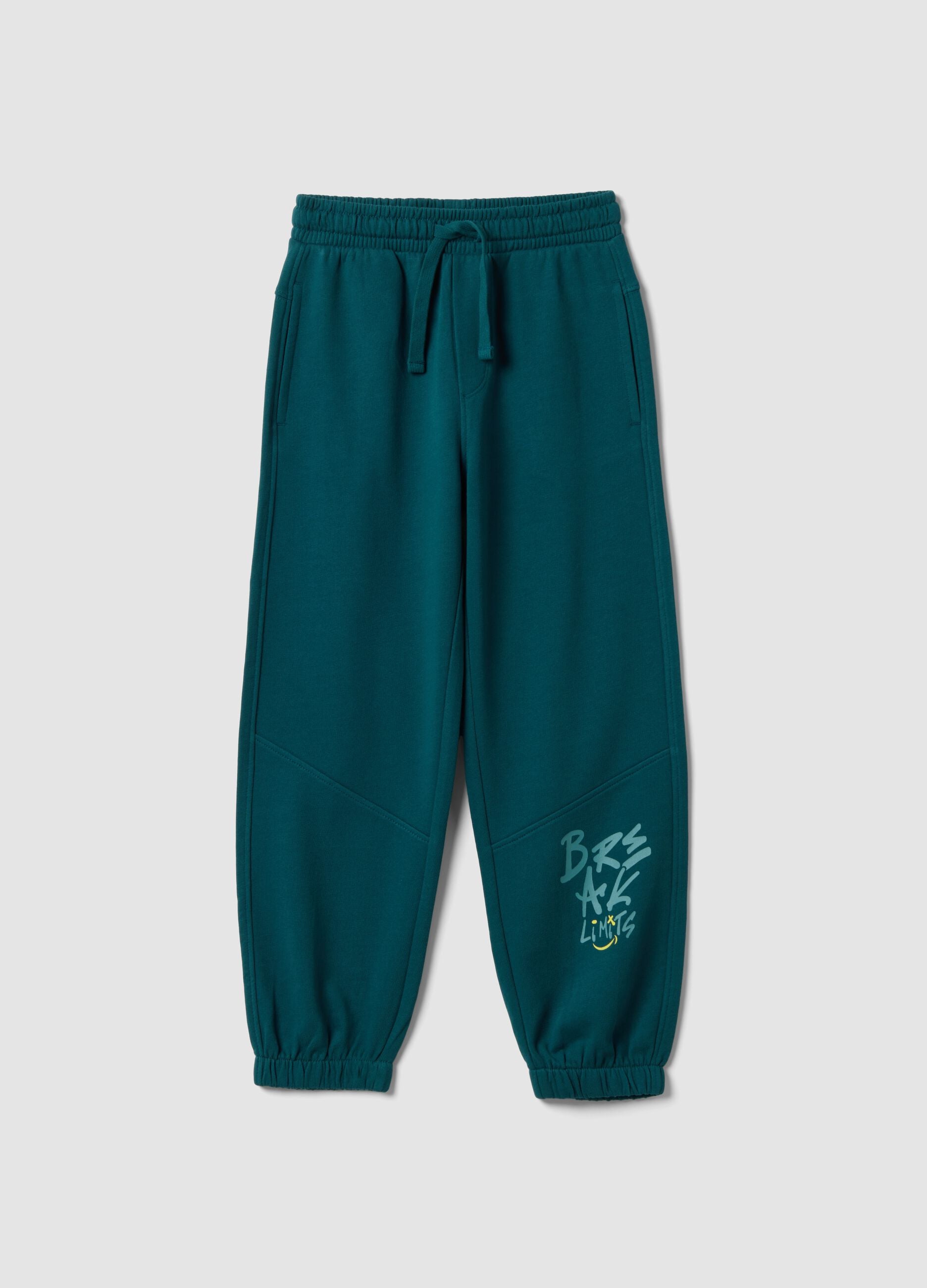 Blue pure cotton joggers
