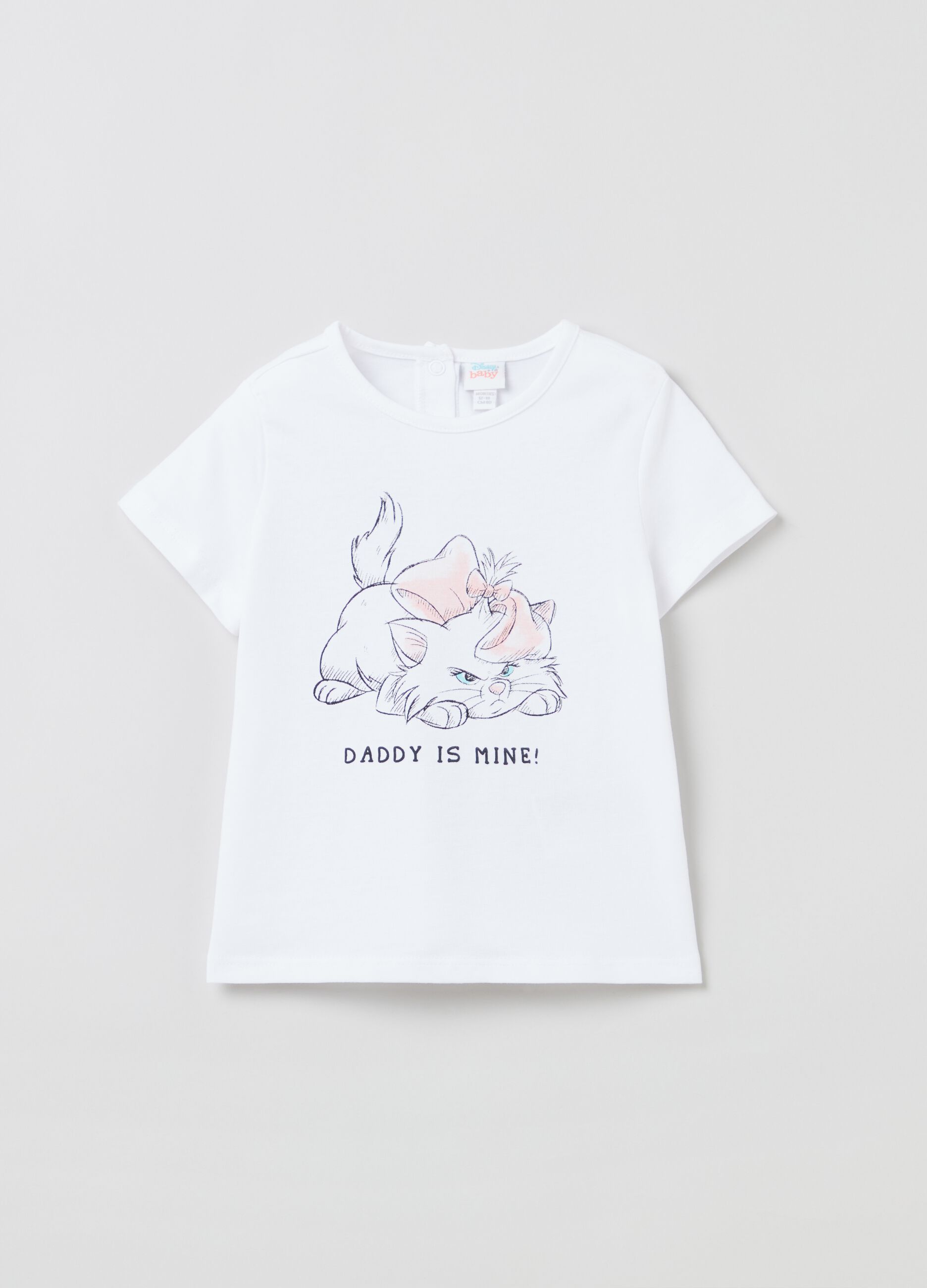 Cotton T-shirt with The Aristocats print