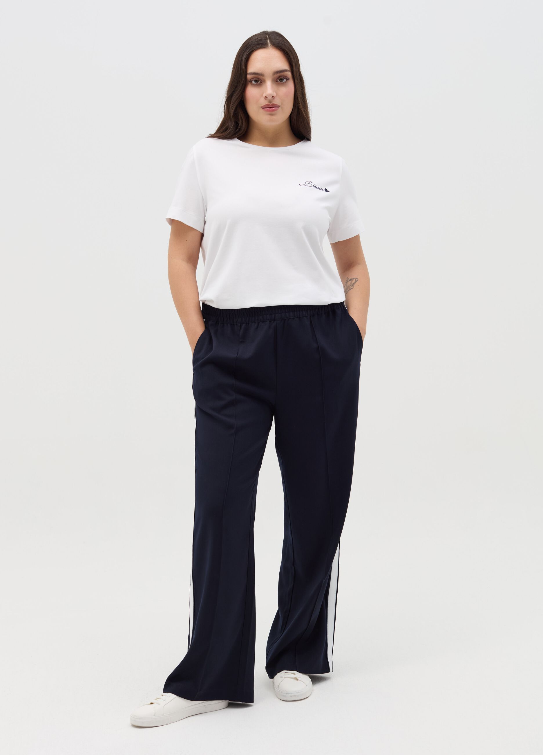 T-shirt in cotone stretch Curvy