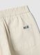 Kids' Beige Regular Fit Pure Cotton Trousers_3