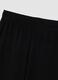 Pantaloni flare neri in viscosa elasticizzata con strass_1