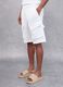100% Linen Cargo Shorts White_2