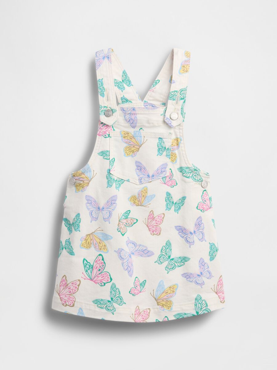 Cotton dress with butterfly print_1
