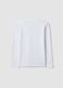 White regular-fit stretch organic cotton T-shirt for boys_1