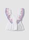 Tank top bianco in puro cotone con volant ricamati regular fit_3