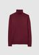 Red regular fit turtleneck_4