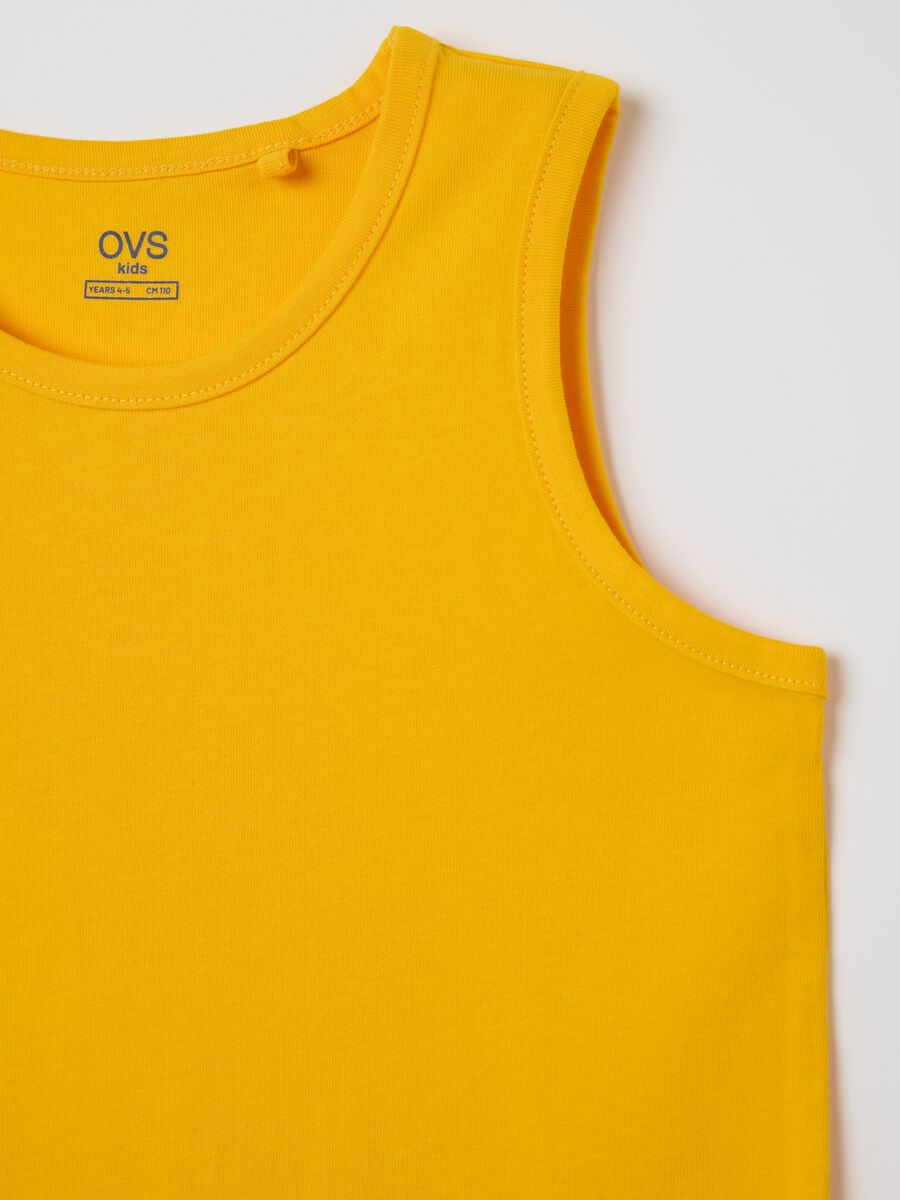 OVS Kids Pure Cotton Yellow Vest_2