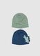 Pack of stretch cotton hats for children_0