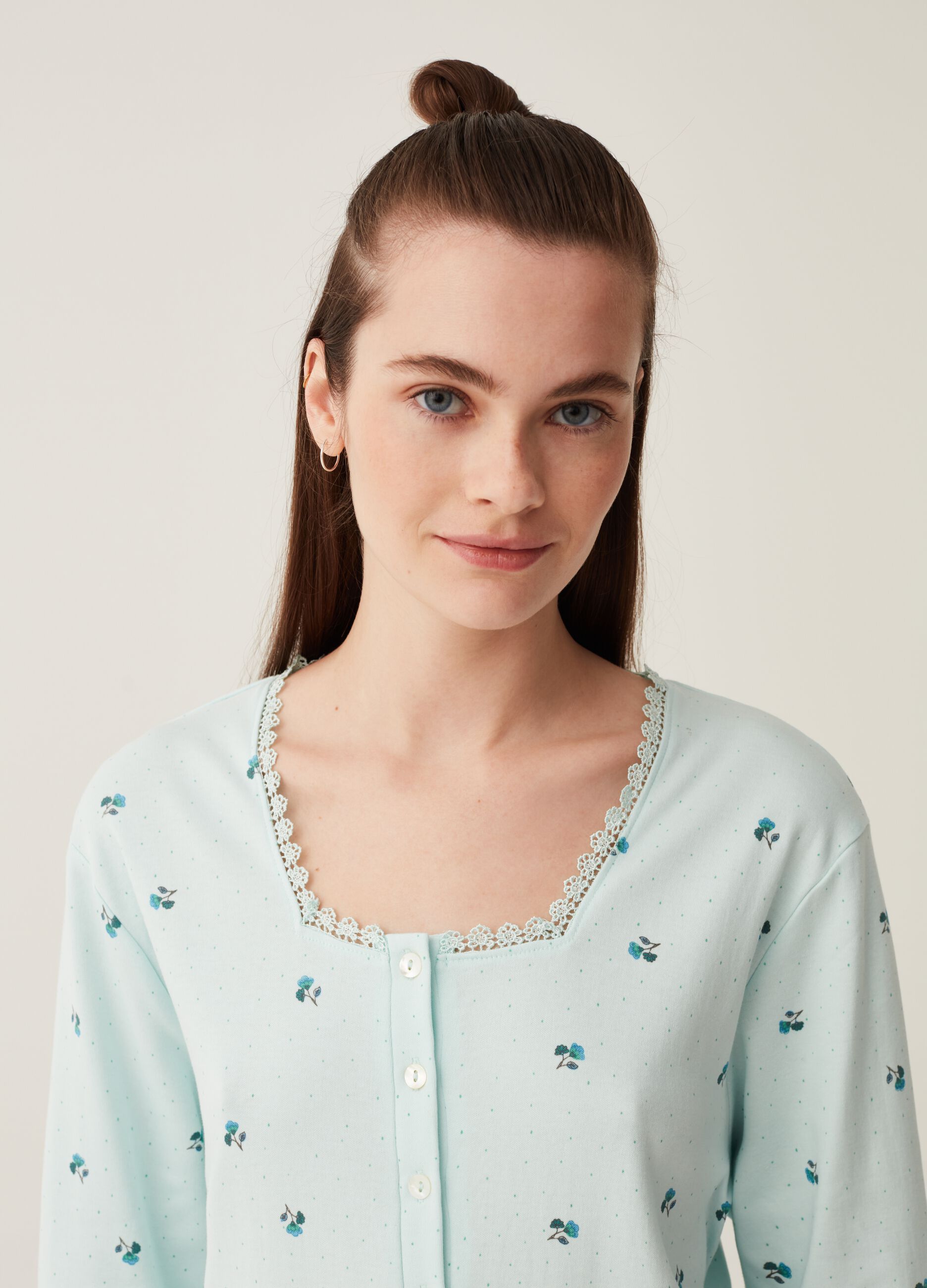 Camicia da notte scollo serafino con pizzo_1