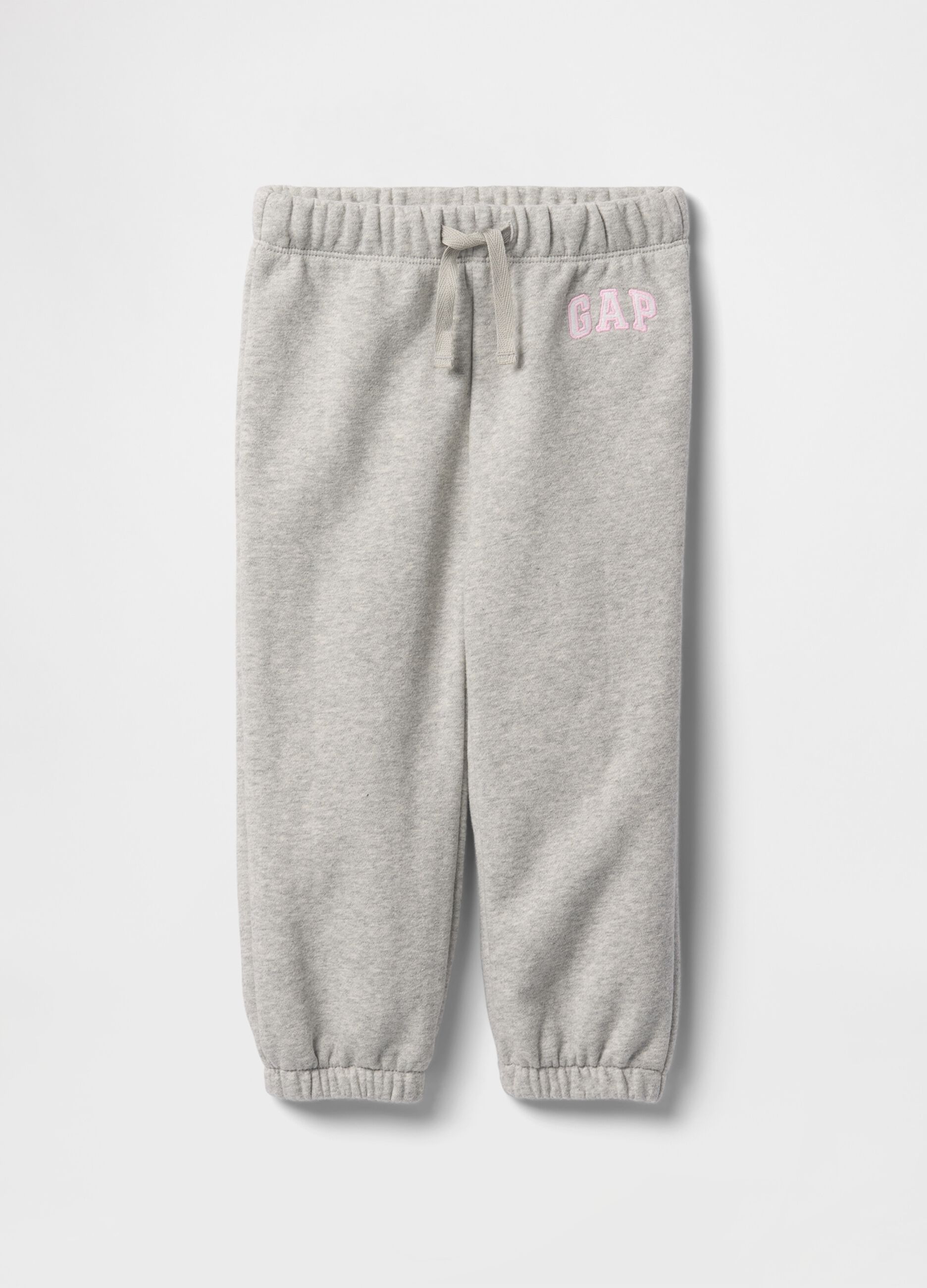 Baby Girls' Grey Cotton Blend Trousers Regular Fit