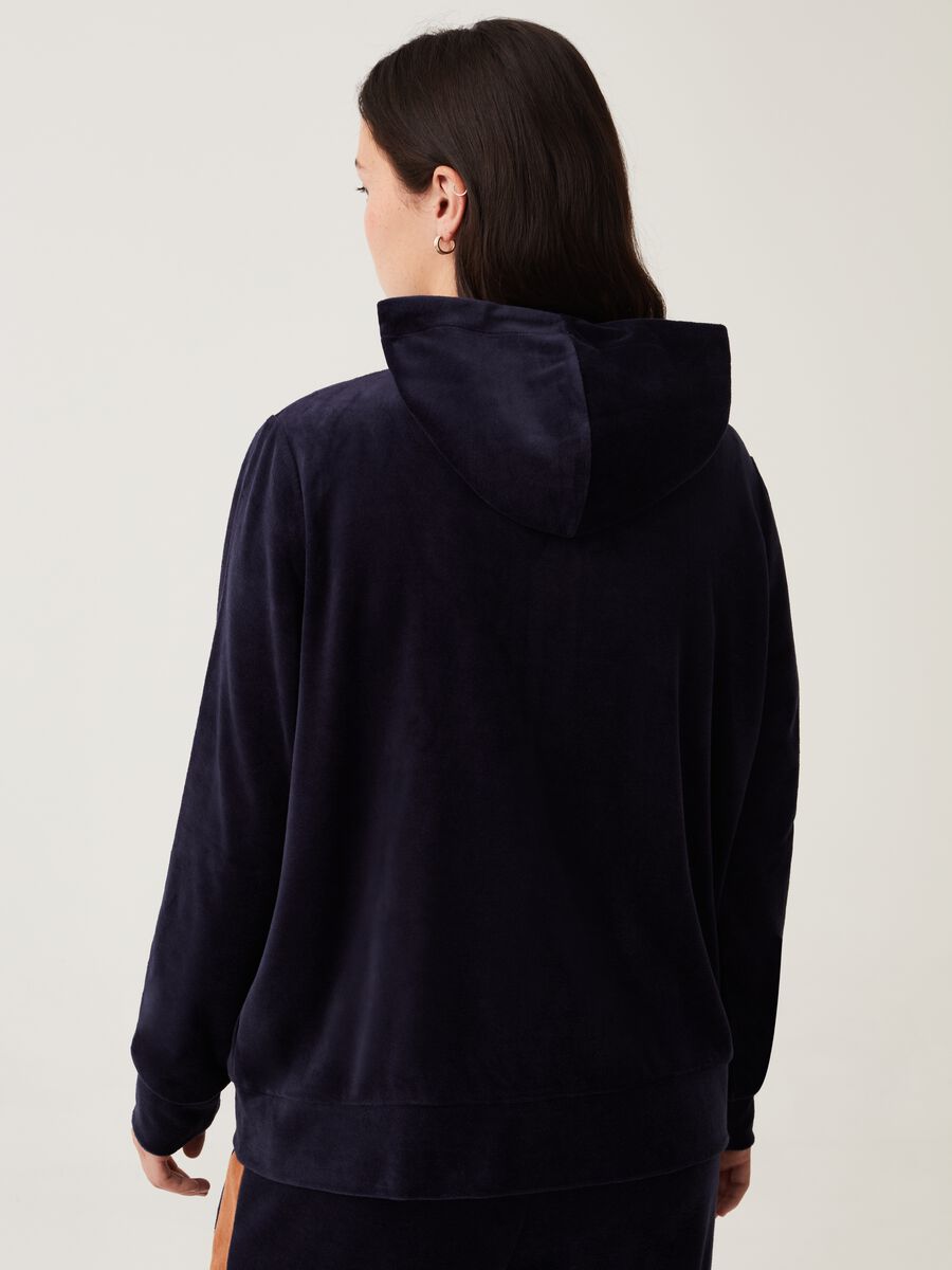Full-zip in ciniglia con cappuccio Curvy MYA_2