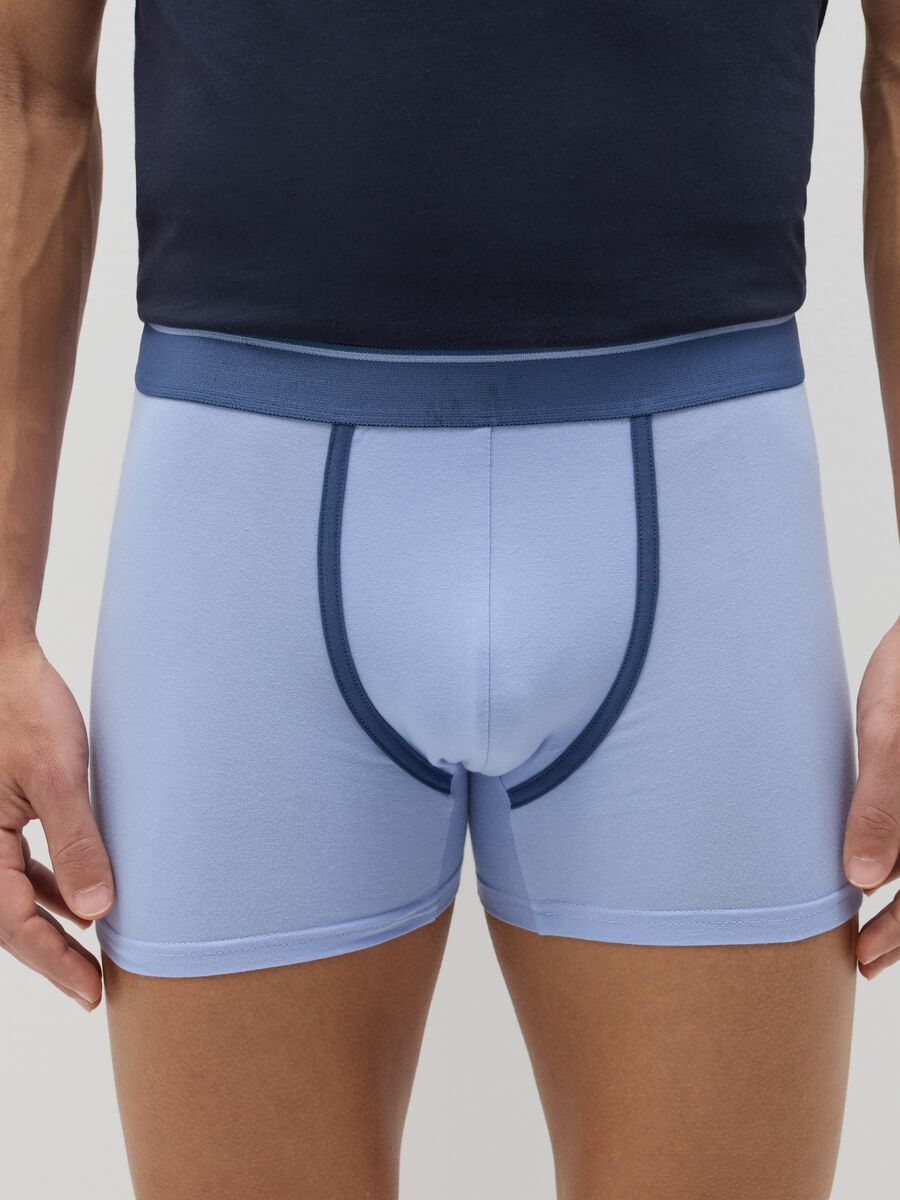 Three-pair pack midi boxer shorts in stretch cotton_1