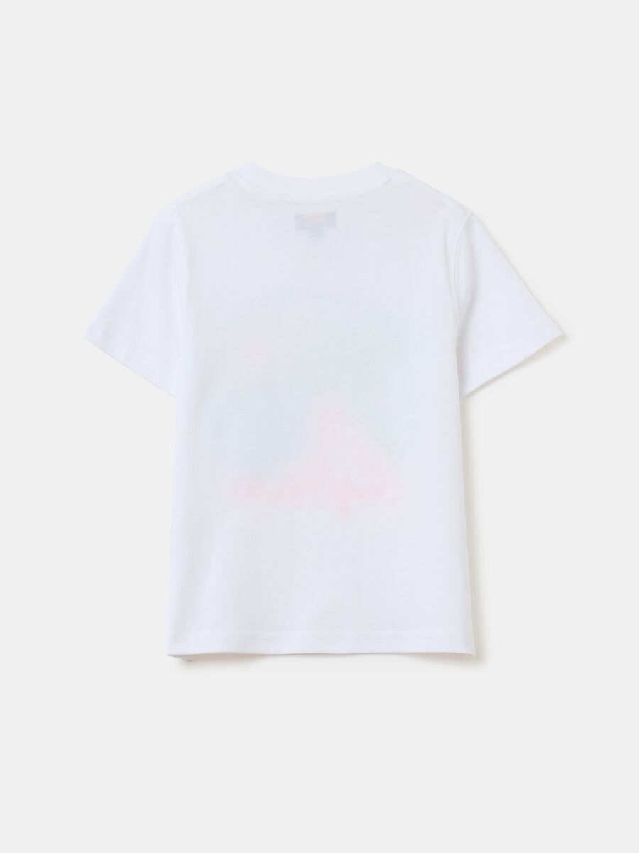 T-shirt in cotone con ricamo motivo surf_3