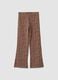 Brown organic stretch cotton leggings_0