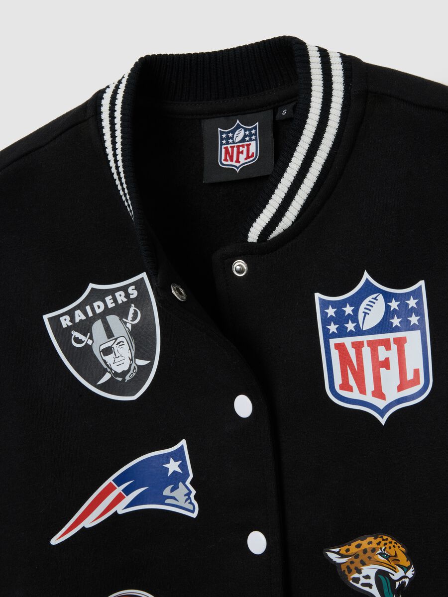 NFL Black Bomber Jacket_5