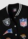 NFL Black Bomber Jacket_5