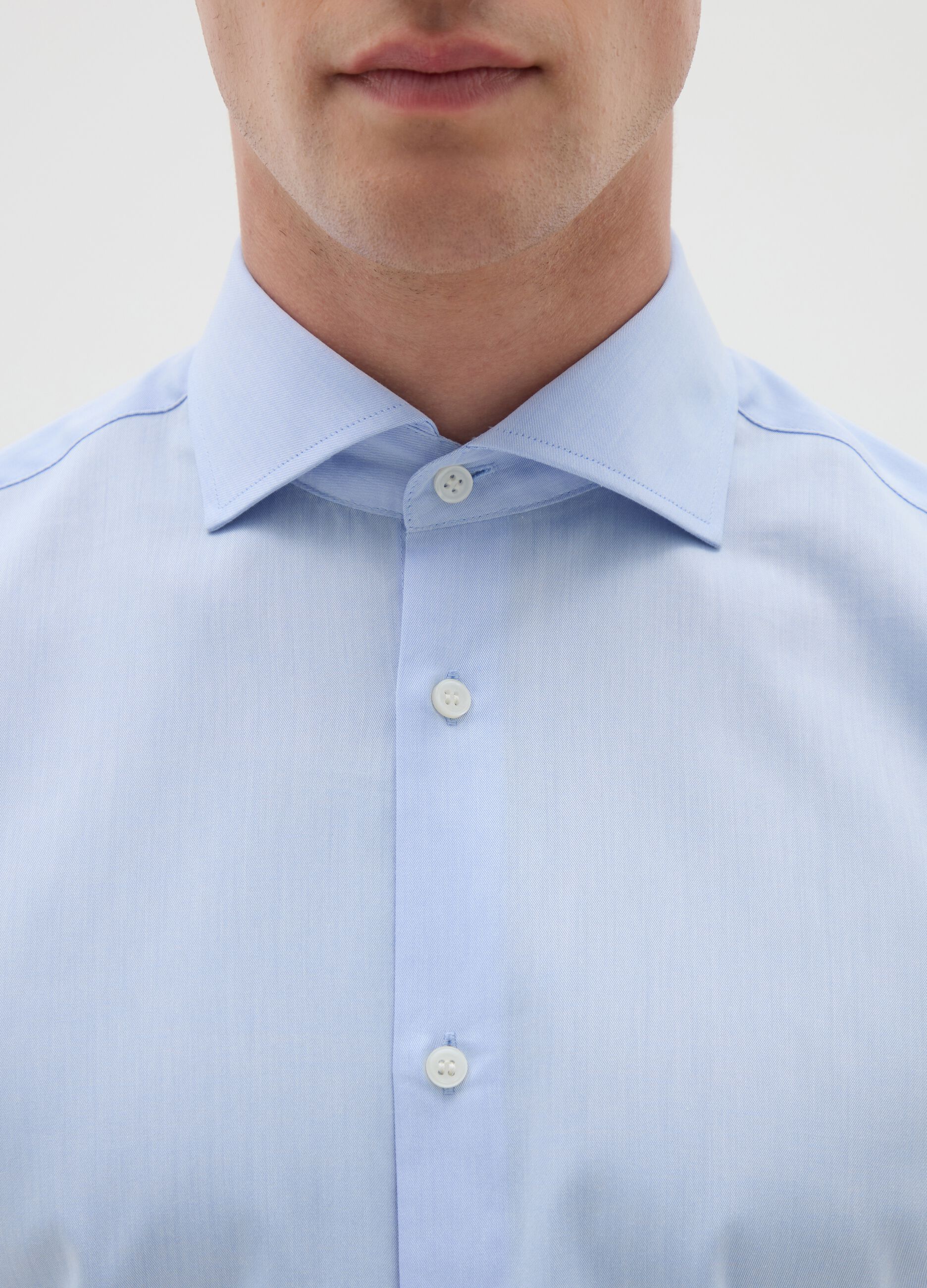 Slim-fit shirt in cotton