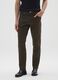 Brown slim fit trousers with five pockets_1