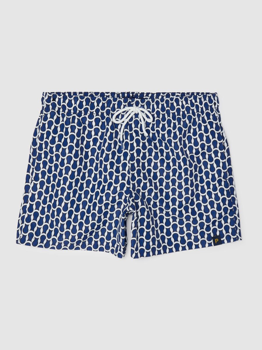 Men’s regular fit boxer shorts in multicoloured fabric blend with elastic waist_4
