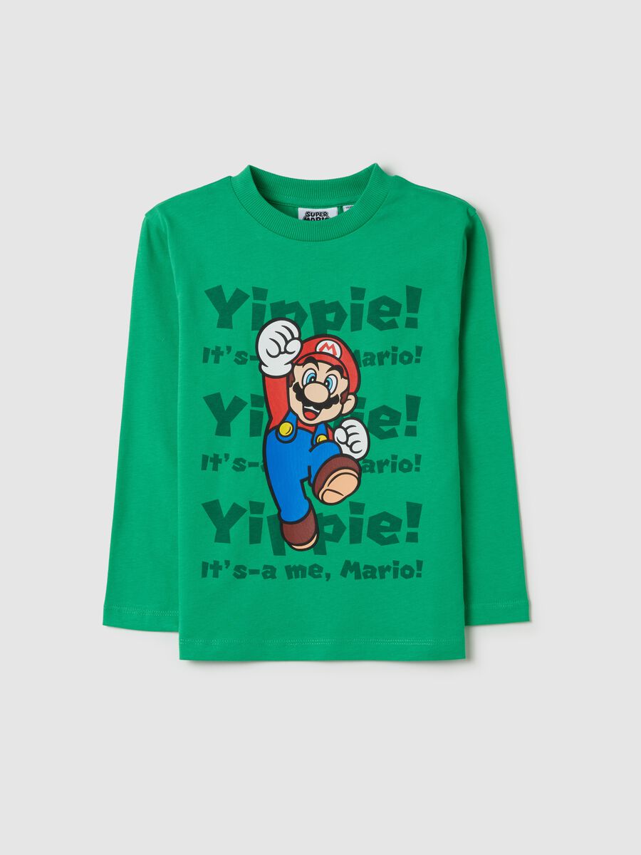 Long-sleeved T-shirt with Super Mario™ print_0