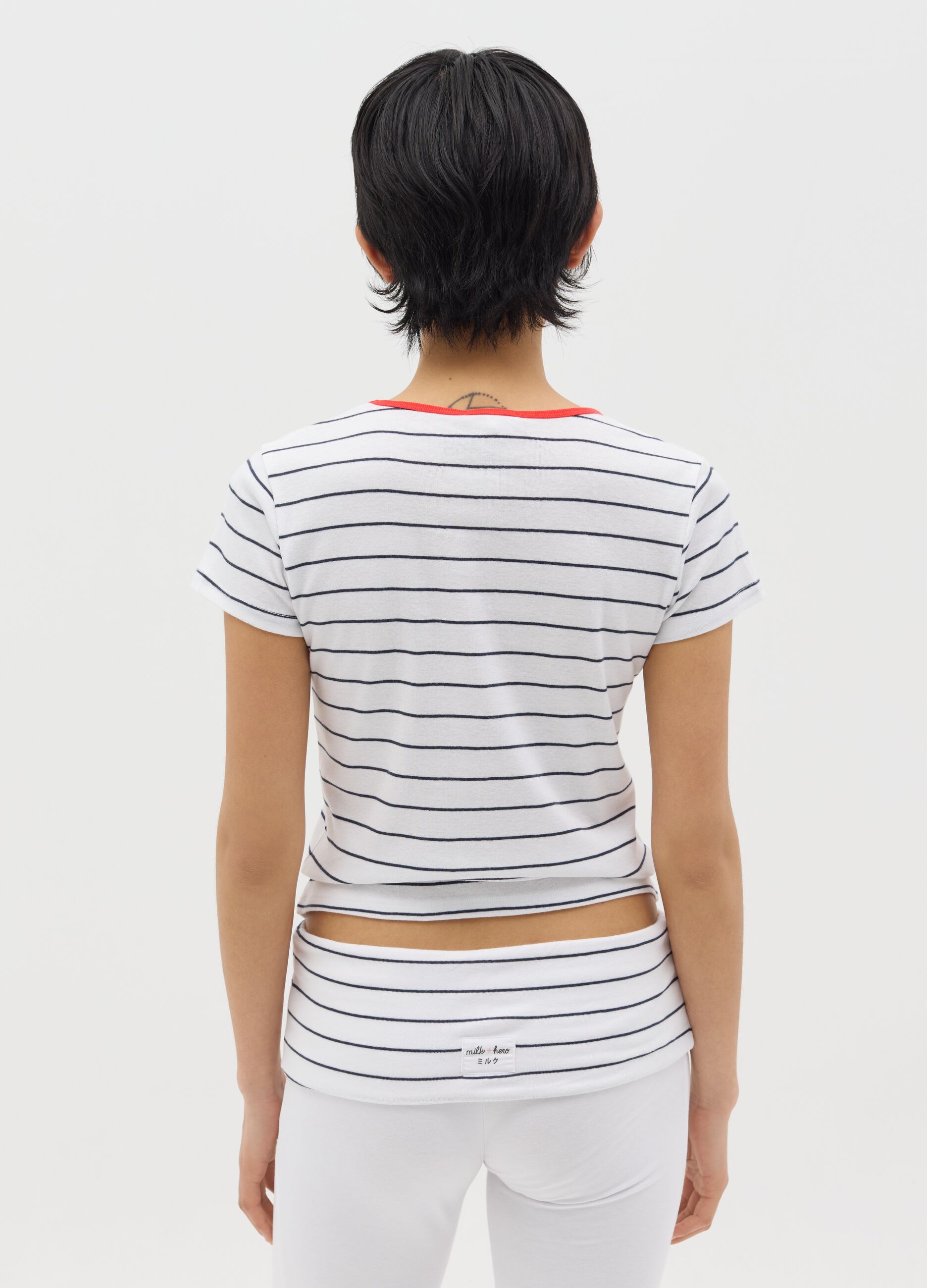 Slim-fit T-shirt in cotton