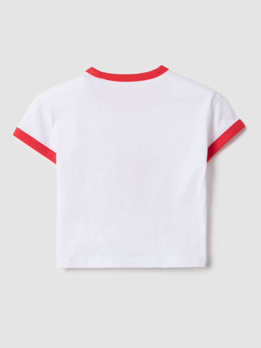 Girls' multicolour pure cotton T-shirt, regular fit with print_1