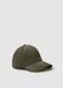Green pure cotton baseball cap_0