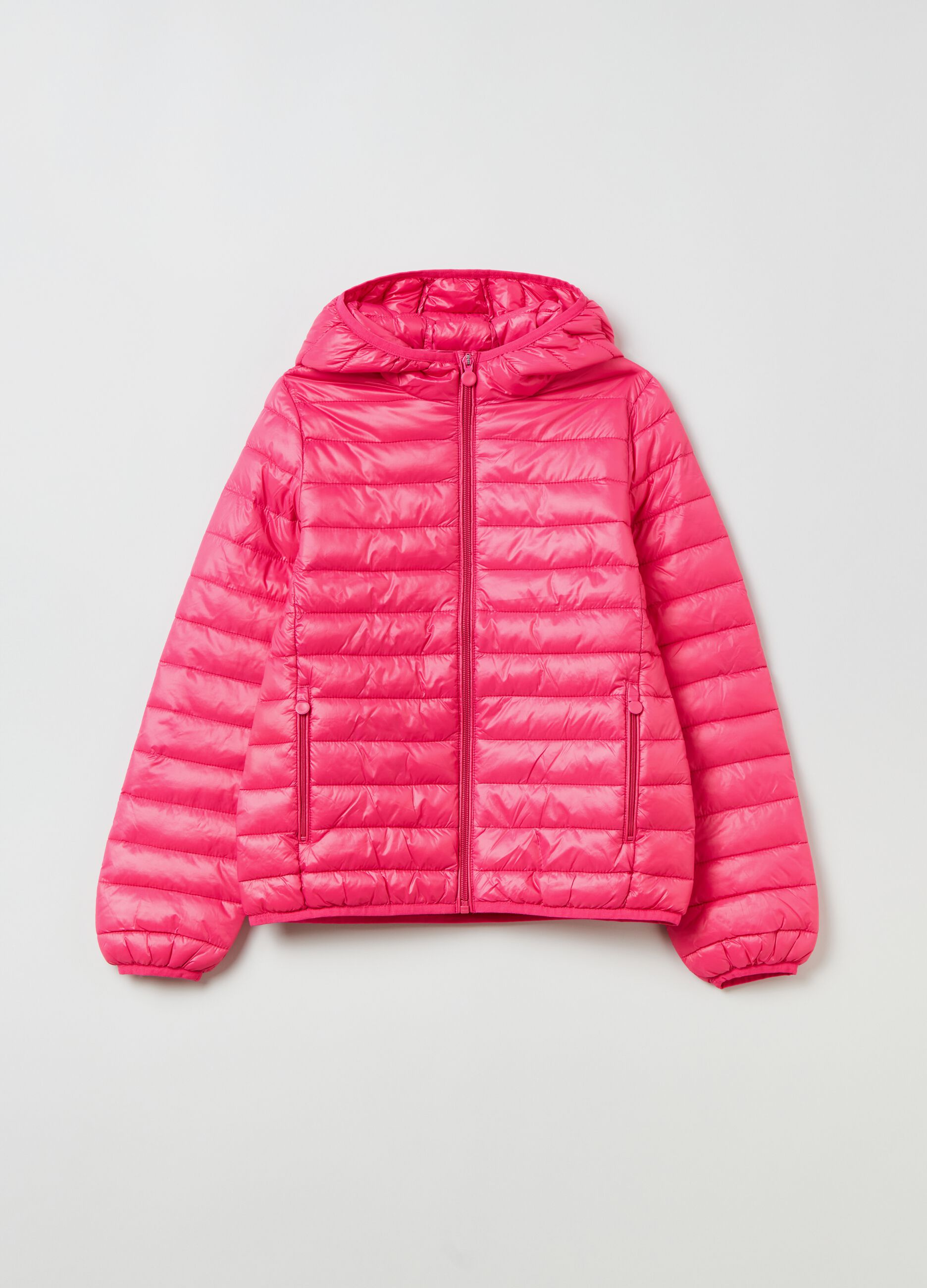 Ultra-light padded jacket with hood