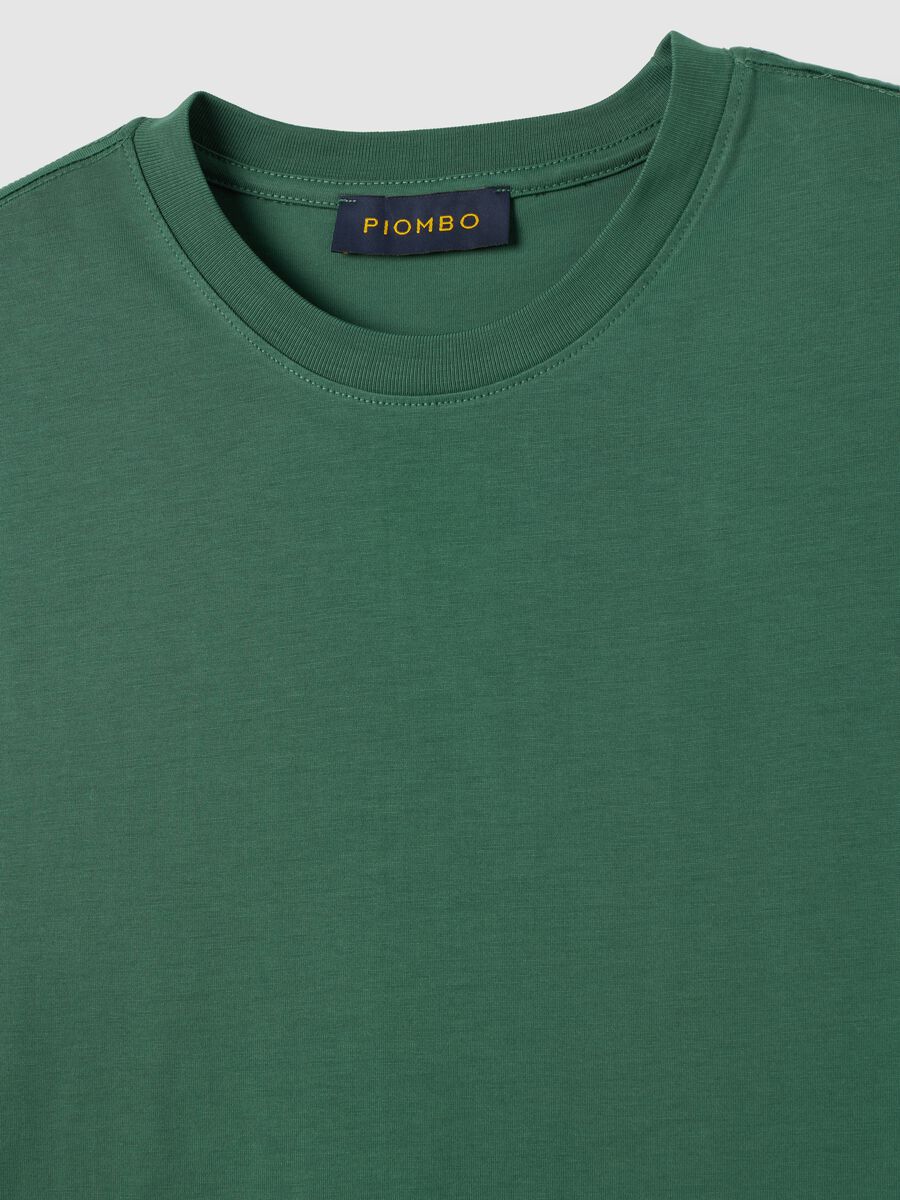 Green pure cotton T-shirt_1