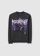 Dark grey pure cotton sweatshirt with print_0