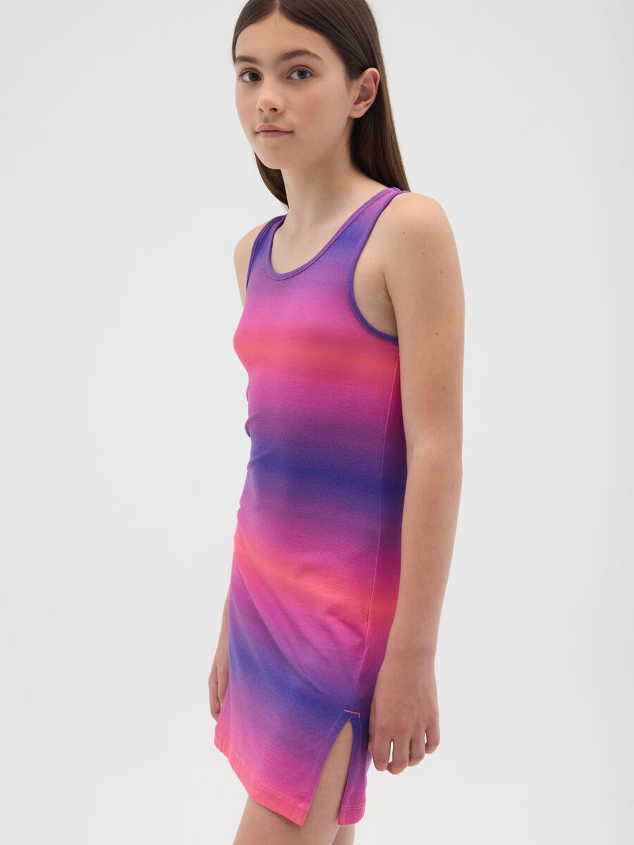 Abito da ragazze in cotone multicolor regular fit_3