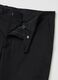 Black Stretch Fabric Regular Fit Trousers_5