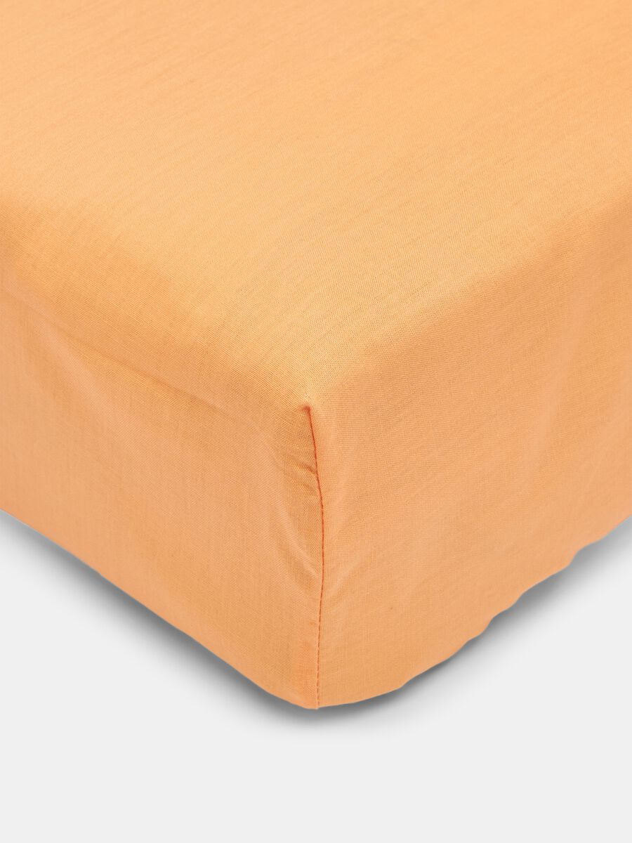 Fitted sheet for double bed in 100% cotton_0