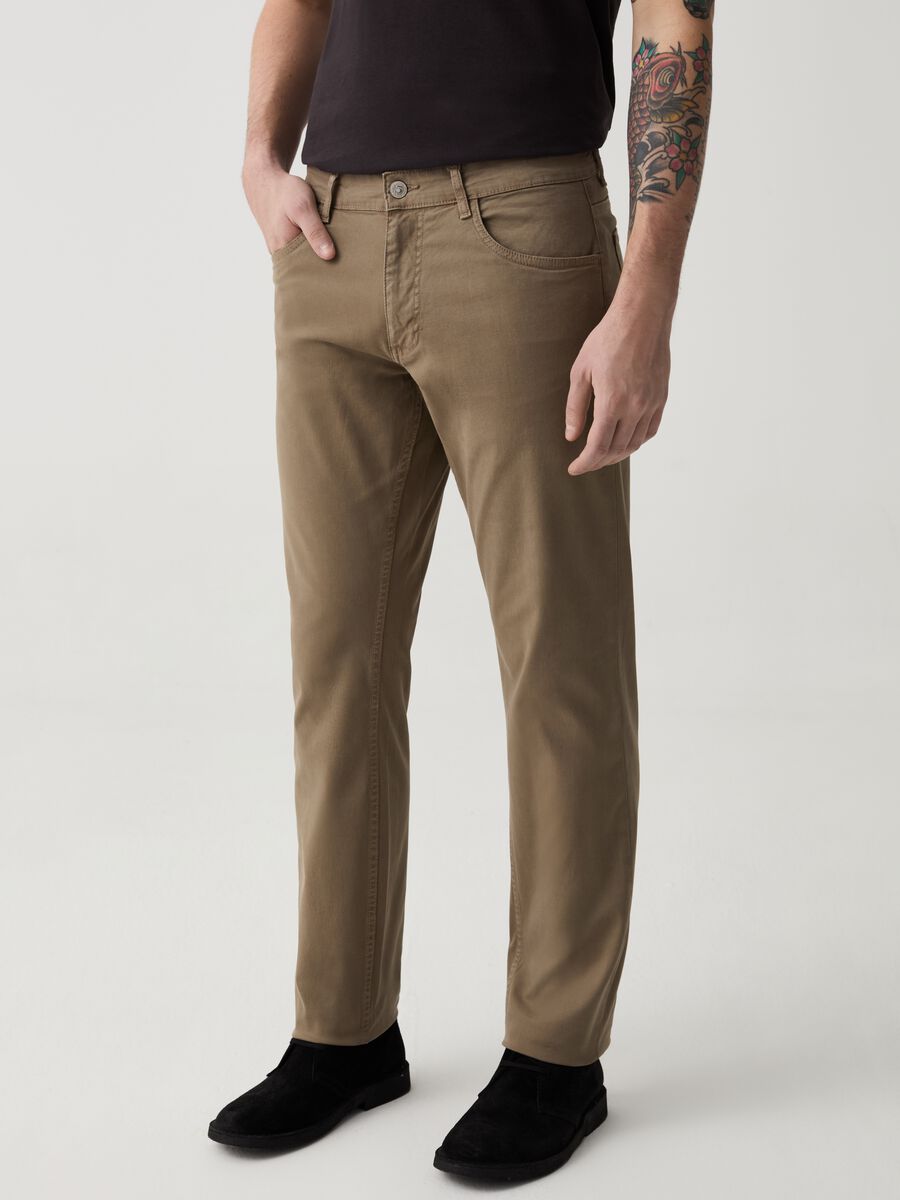 Regular-fit trousers with five pockets_1