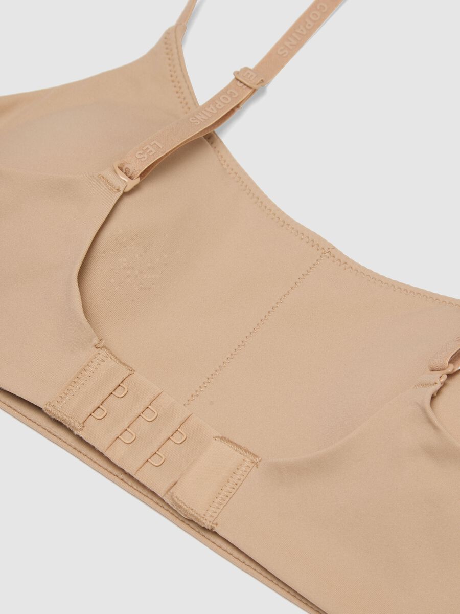 Beige bralette bra with removable padding_5