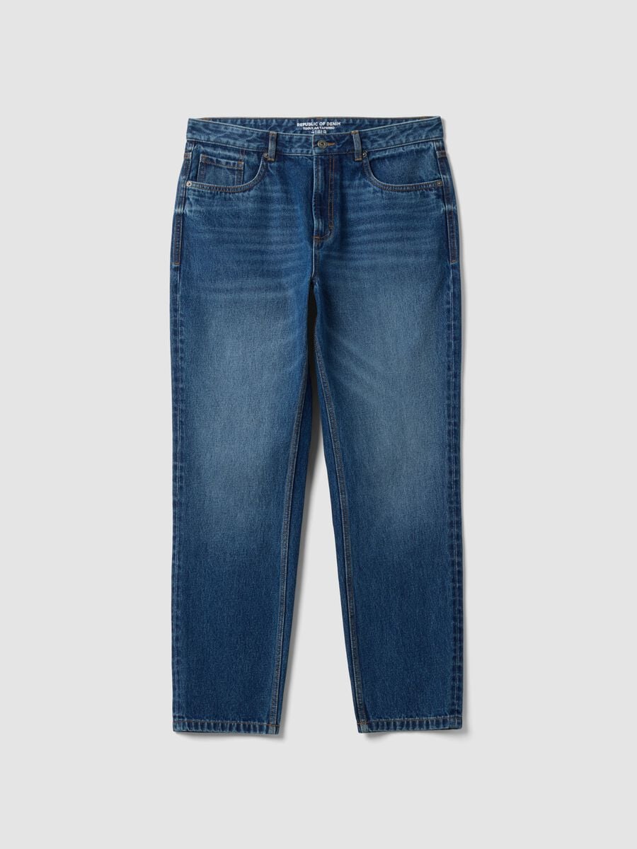 Pure cotton denim jeans, regular tapered fit_4