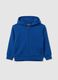 Kids' sweatshirt in pure blue cotton, regular fit_0