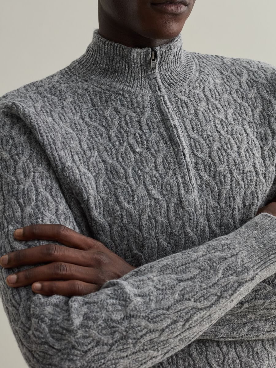 Pullover half-zip a trecce_2