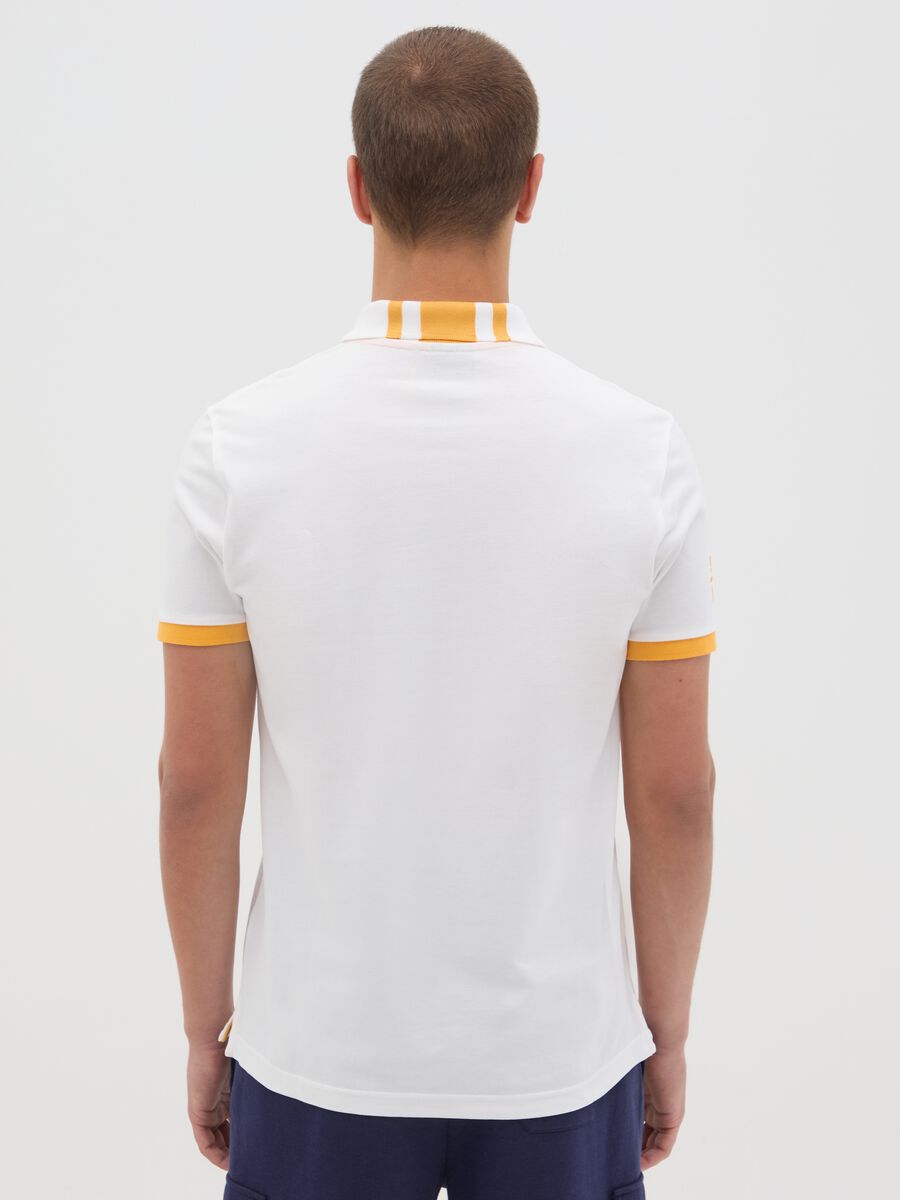 Men's multicolour pure cotton polo, regular fit_3