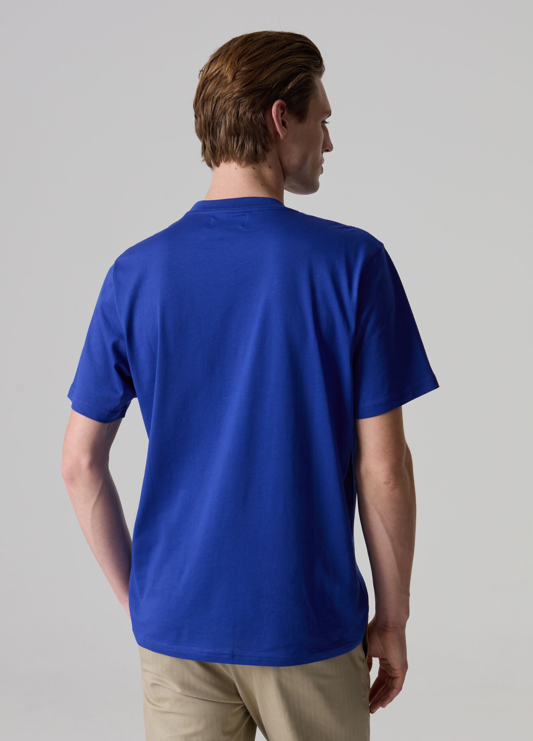 T-shirt girocollo in cotone Supima