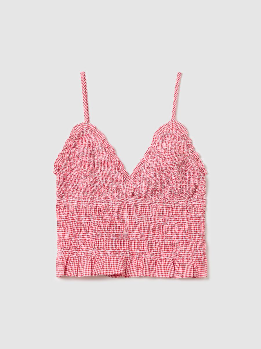 Women’s multicoloured short fitted top in 100% cotton_4