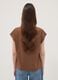 Brown pure cotton short-sleeve regular fit T-shirt_3