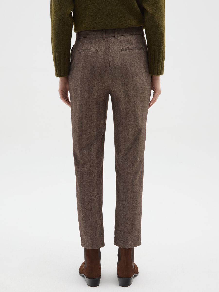 Brown Slim Fit Trousers_2