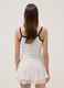 Tank top bianco in cotone elasticizzato con scritta Argentina regular fit_3