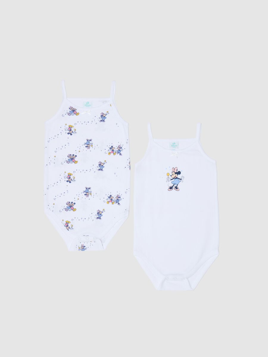 Two-pack bodysuits with bow and Minnie and Mickey Mouse print_0