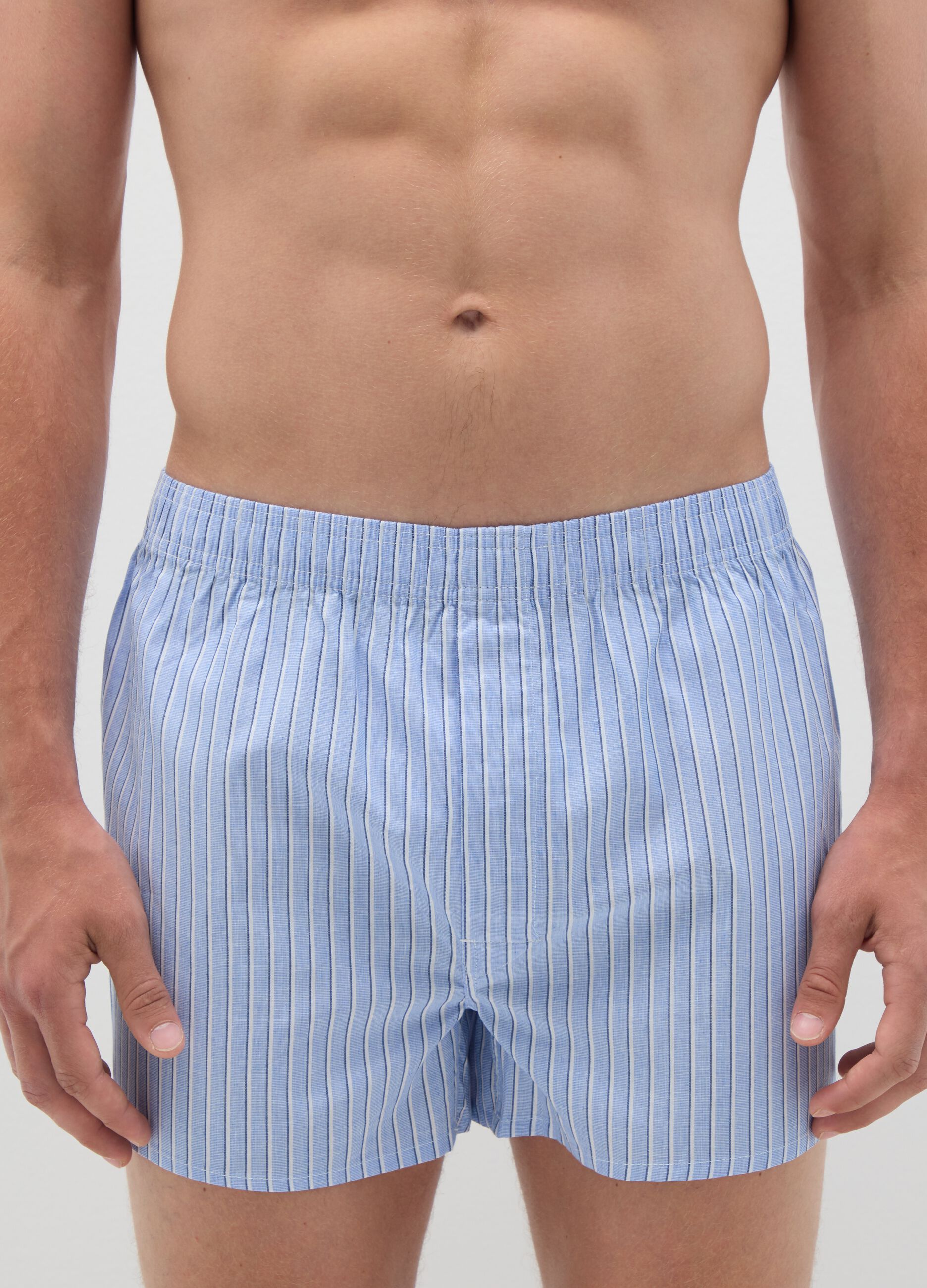 Bipack boxer da uomo in puro cotone multicolor regular fit