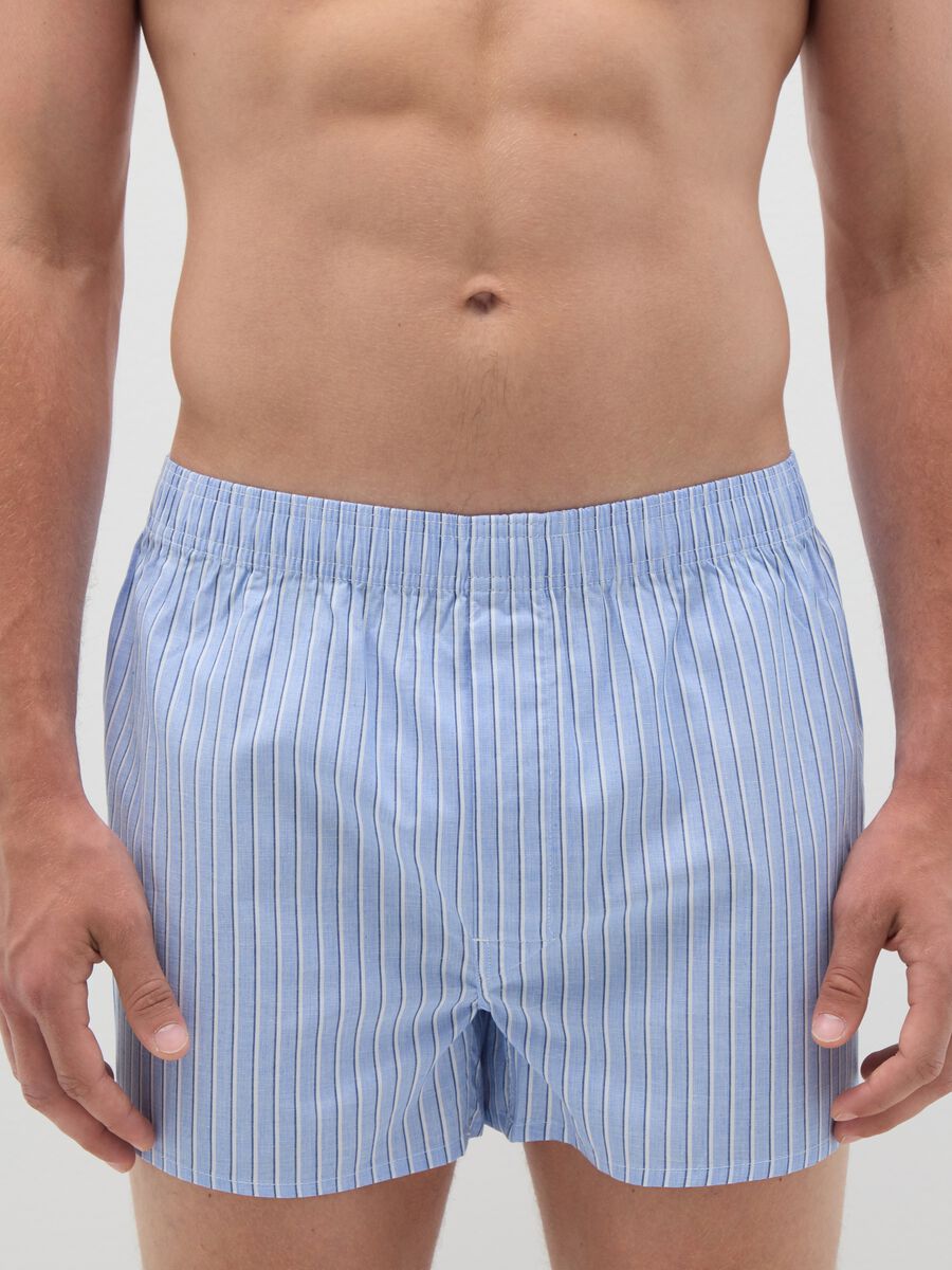 Bipack di boxer da uomo in puro cotone multicolor regular fit_1