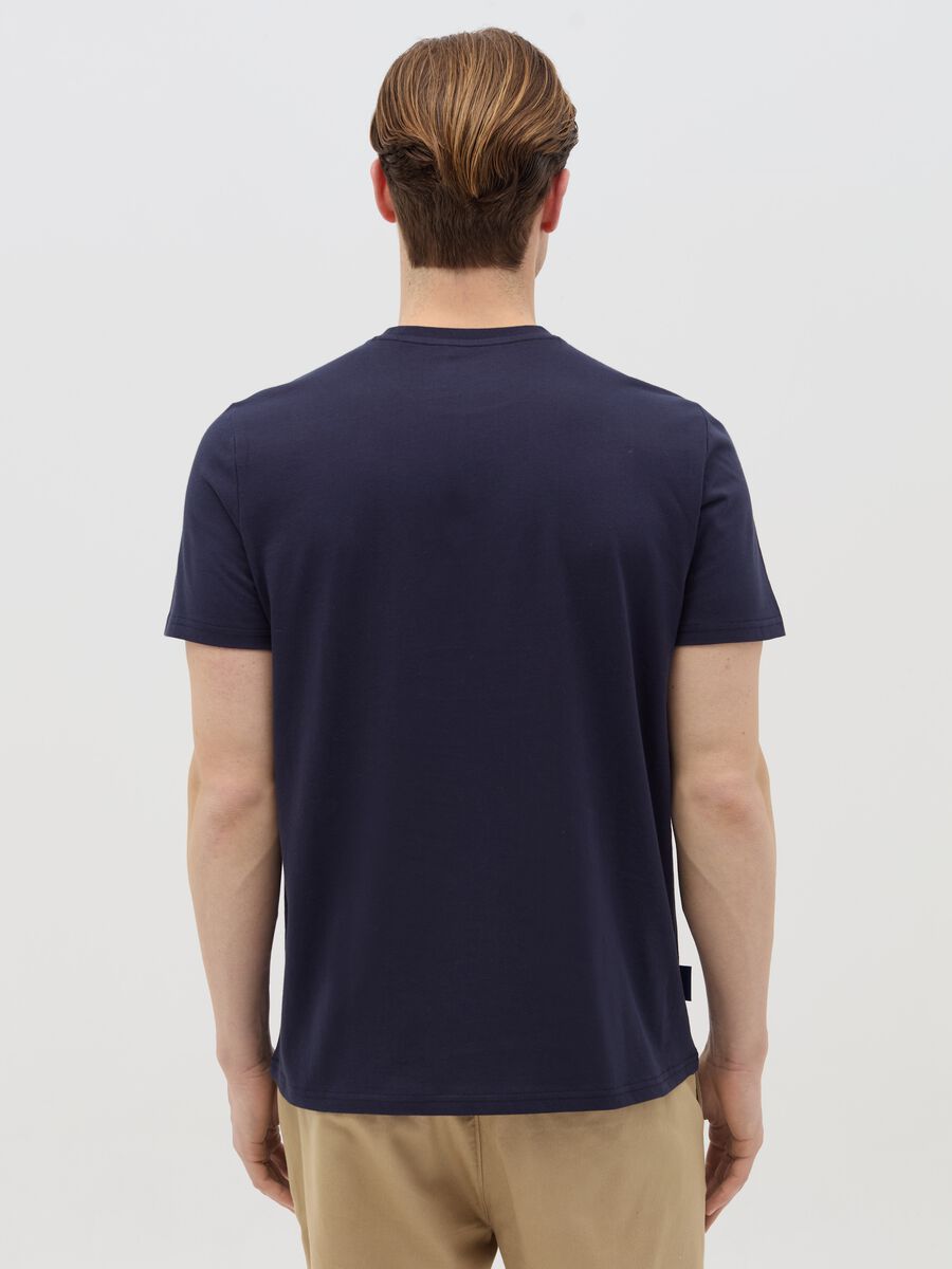 Cotton T-shirt with The Cathedral coordinates print_3